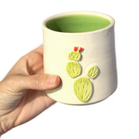 Prickly Pear Sipping Cup by Crooked Tree Ceramics