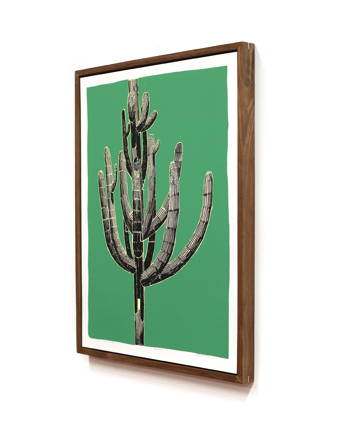 Framed Saguaro Sketch by Andy Brow