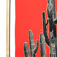 Framed Saguaro Sketch by Andy Brow