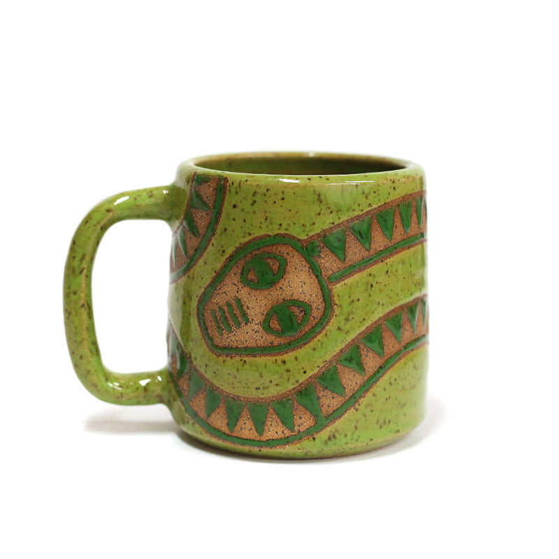 Rattlesnake mug by Crooked Tree Ceramics