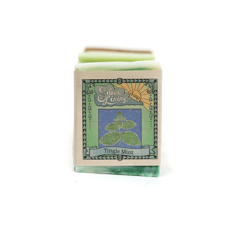 Tinglemint soap by Silver Lining Soap