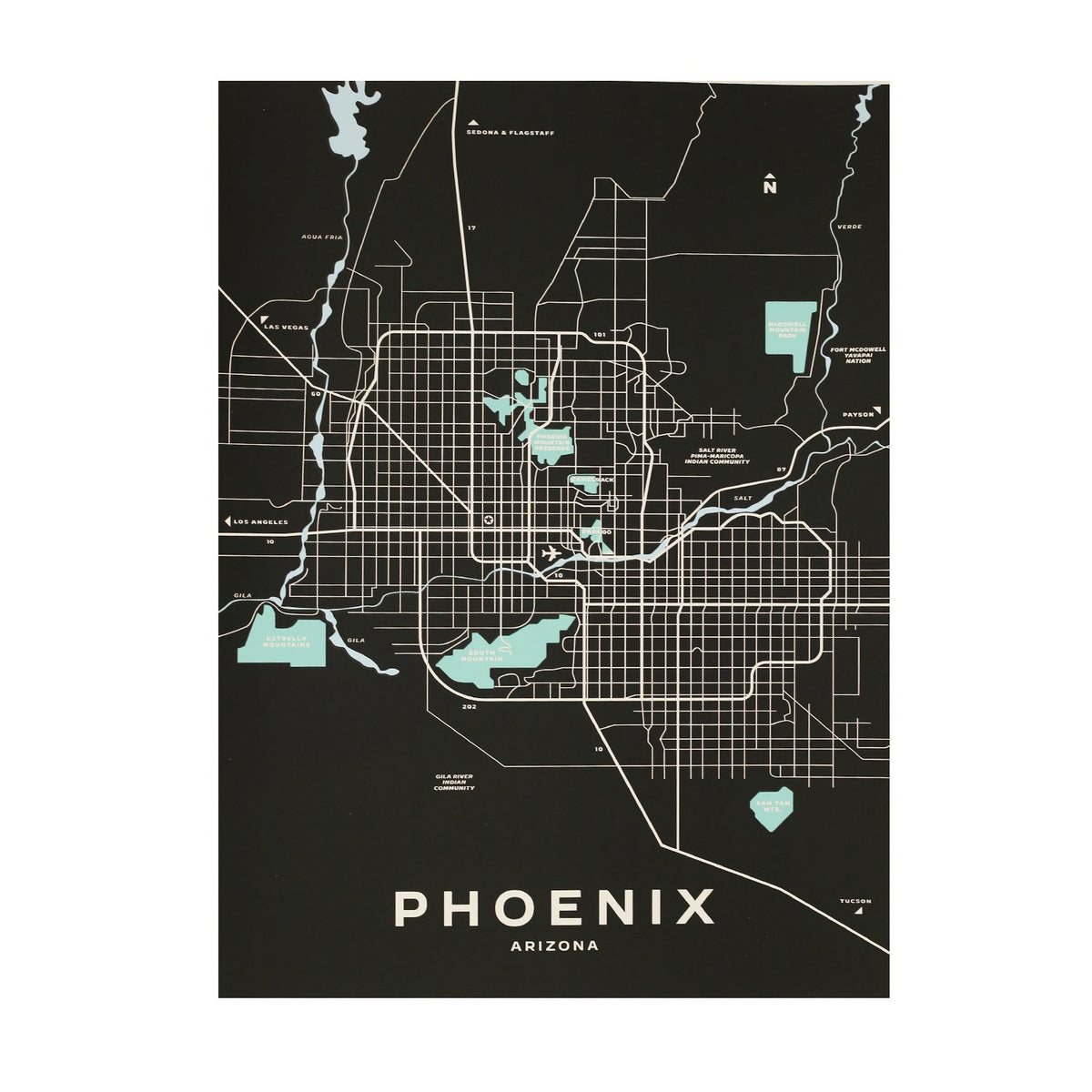 Phoenix Map by Jake Early