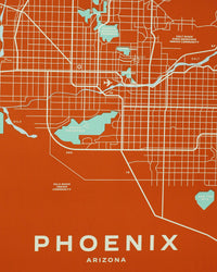 Phoenix Map by Jake Early