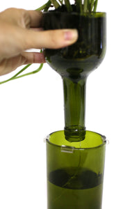 Wine Bottle Planter Kit by Refresh Glass