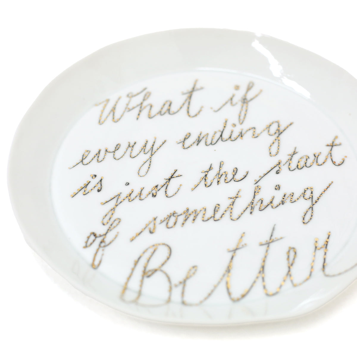 Motivational Plate by Stepanka Summer