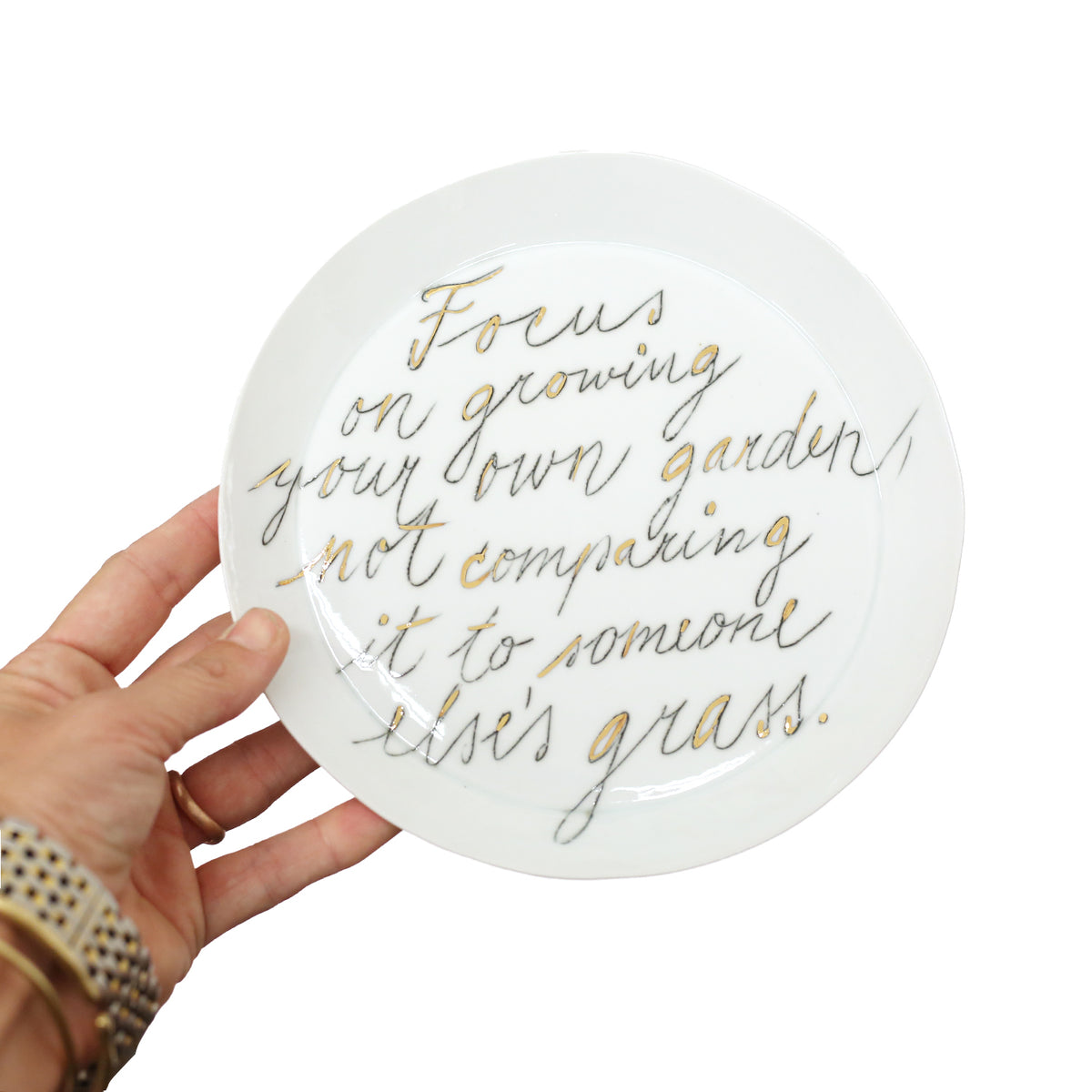 Motivational Plate by Stepanka Summer