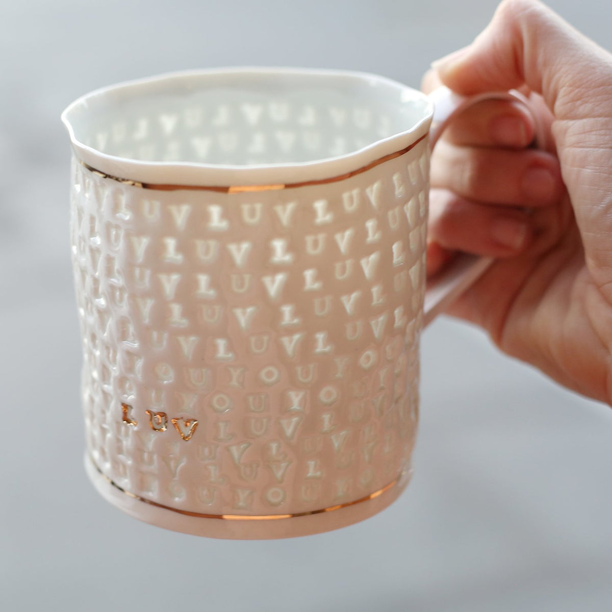 'Luv You' Mug by Stepanka Summer